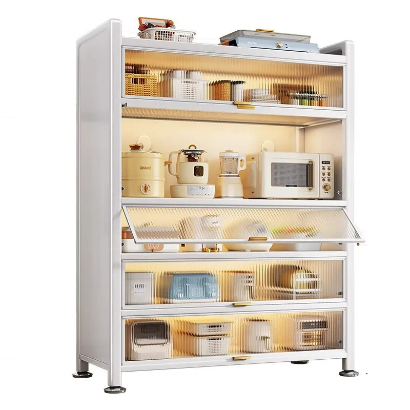 

Kitchen shelves, floor to ceiling electrical storage cupboards