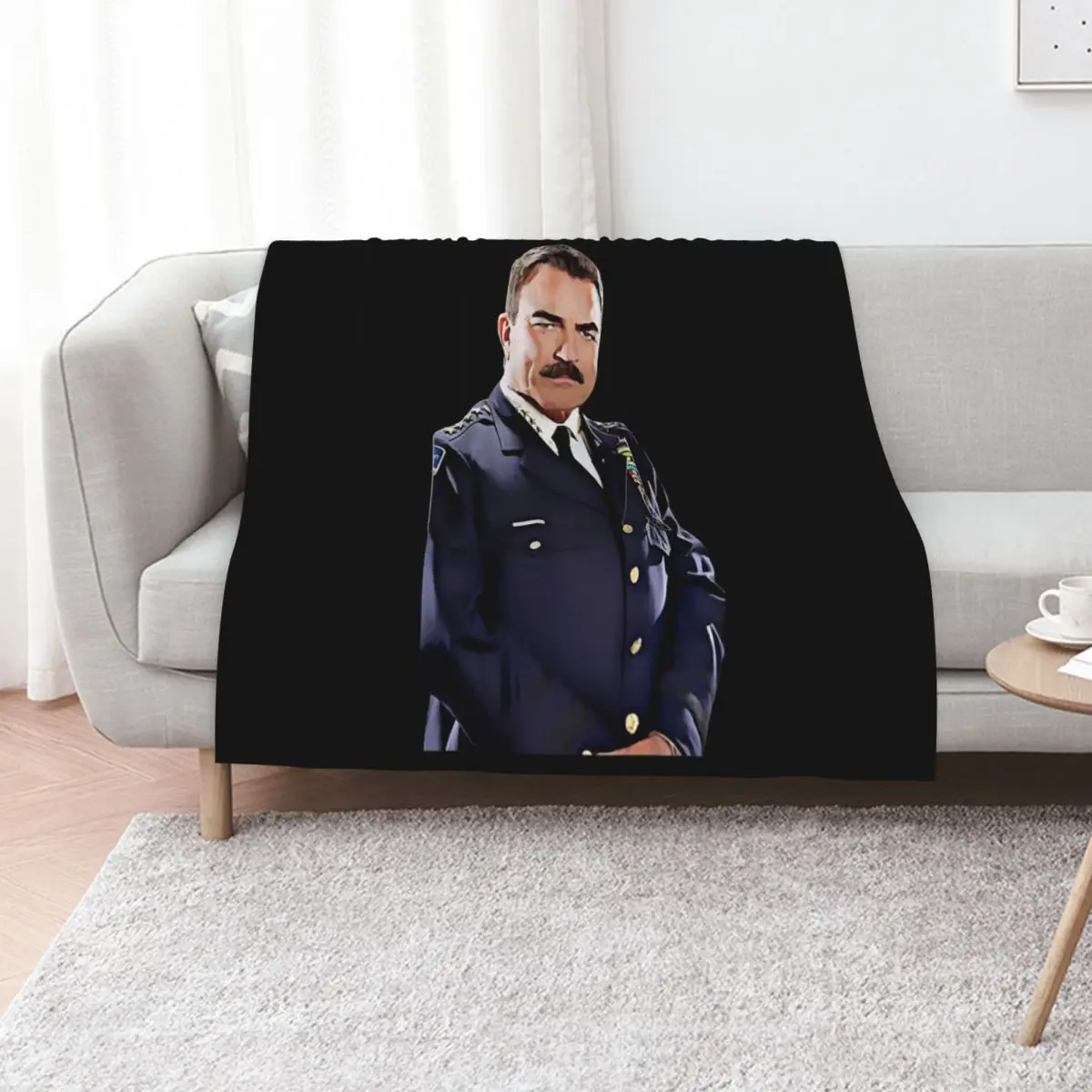

Frank Reagan art tv police series show Throw Blanket Shaggy Furry Soft Blanket for Bedroom Living Room