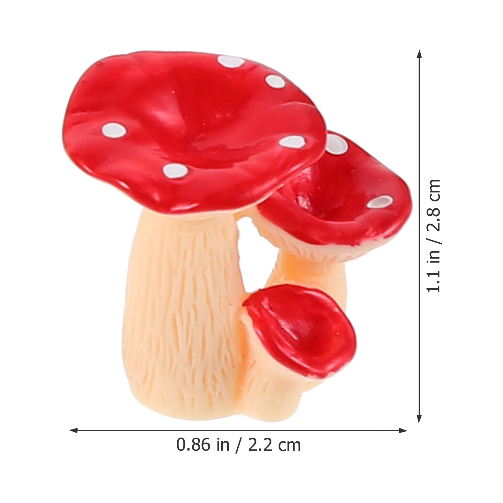 

32pcs Realistic Mini Mushroom Figurines Fake Garden Decor Bonsai Accessories Resin Lawn Ornaments Delicate Landscape Mushroom