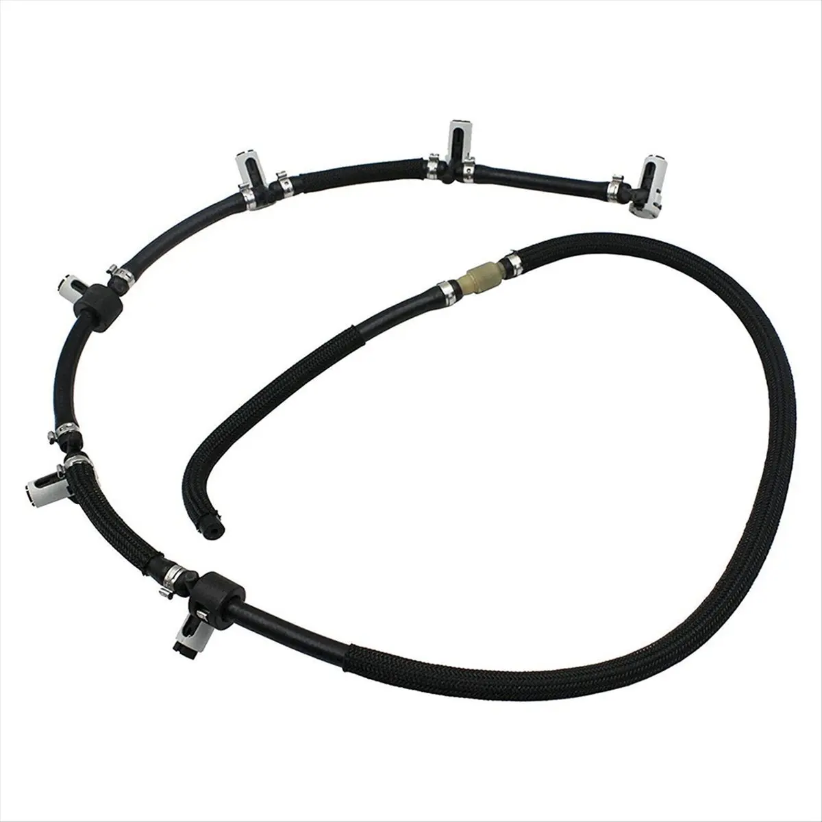 #43W Fuel Return Pipe Fuel Injector Leak Off Hose For-BMW 3 Series,Fuel Return Pipe,(ABS)