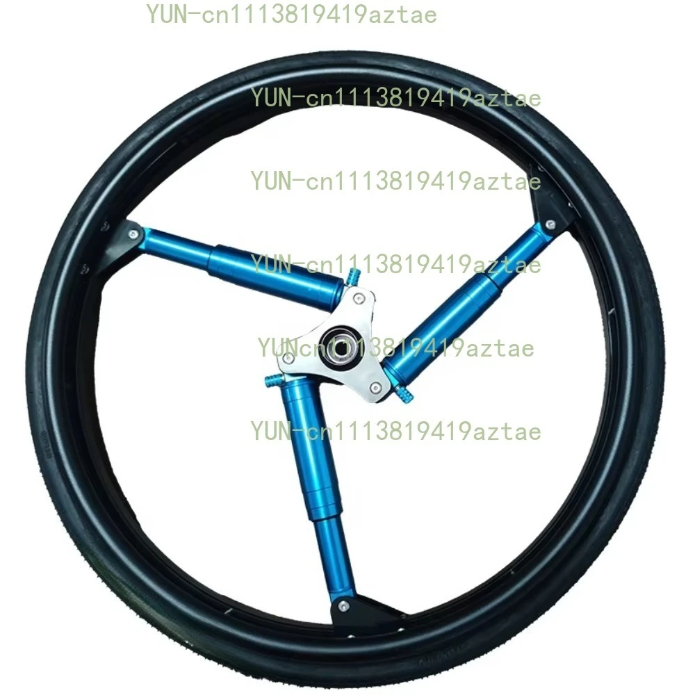 24-Inch Wheelchair Rear Wheel Titanium Pneumatic Shock Absorber Wheel Aluminum Wheelchair Accessories