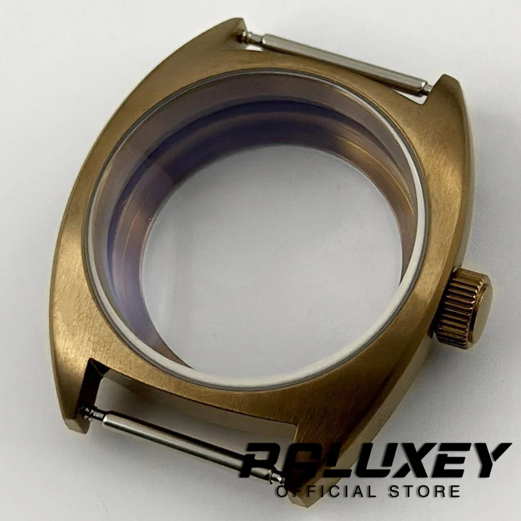 PVD Brass Double Domed Sapphire Glass NH35 36mm/39mm Watch Cases