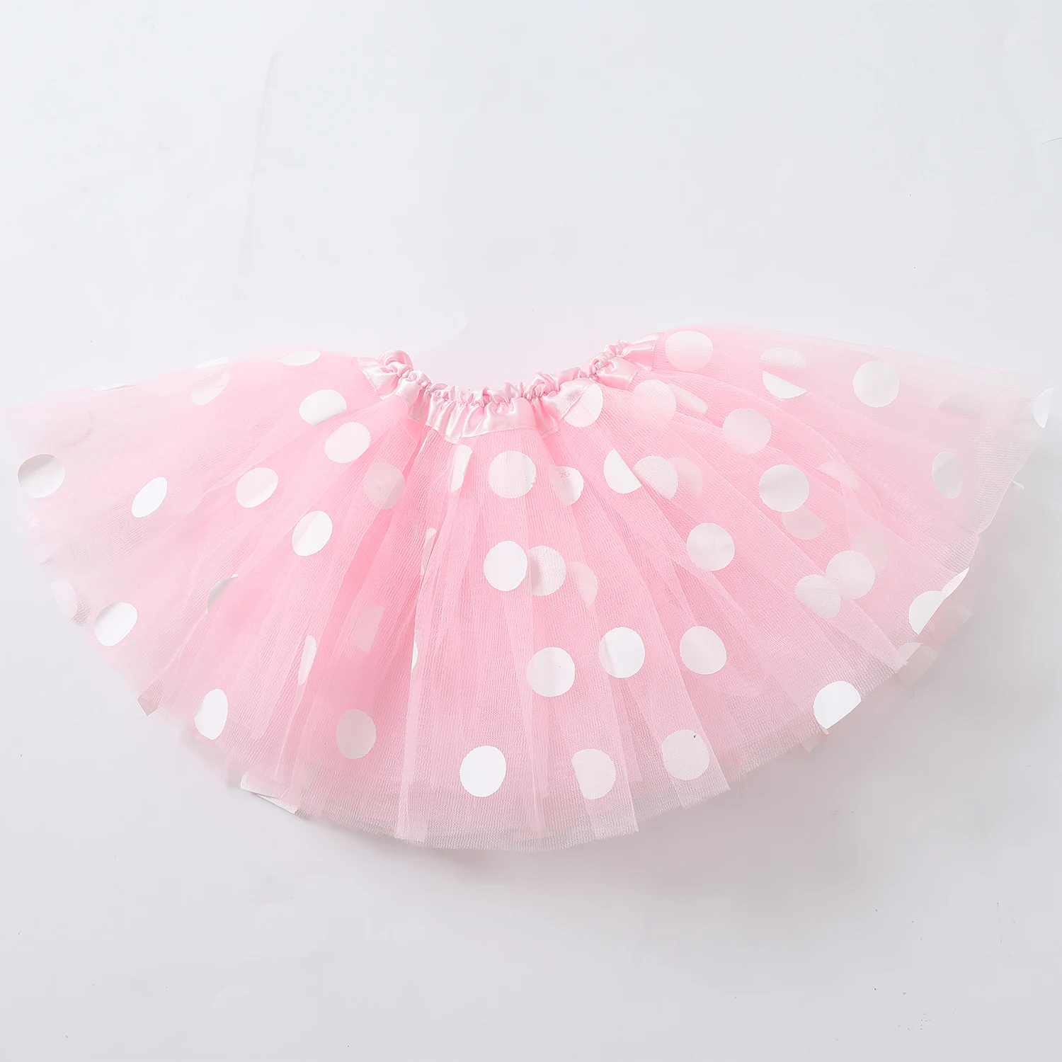 2024 new European and American children\'s tutu dress polka dot mesh princess dress