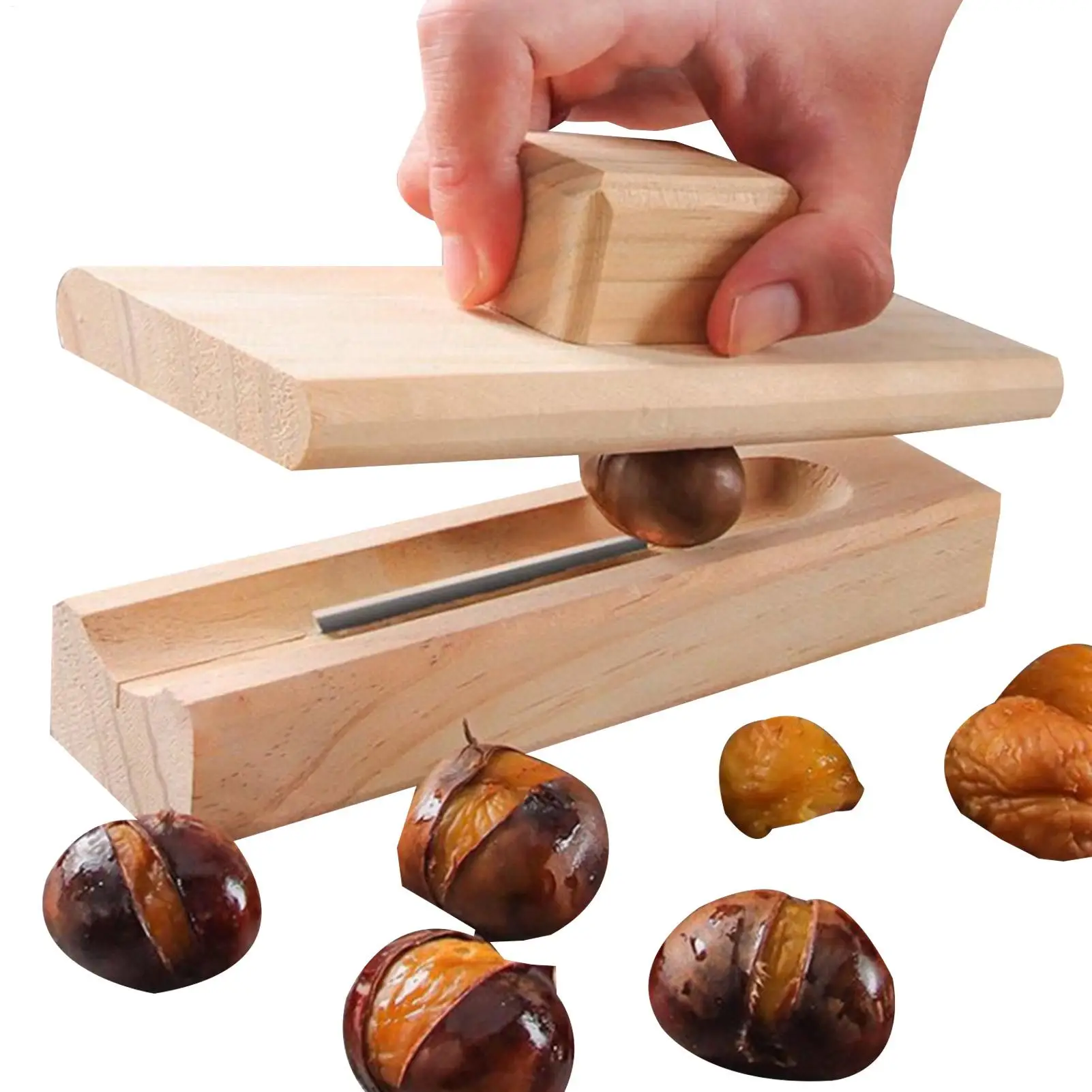 Chestnut Opener Chestnut Cracker Cutter Tool Multifunctional Chestnut Open Clip Walnut Cracker Manual Chestnut Peeling Tool