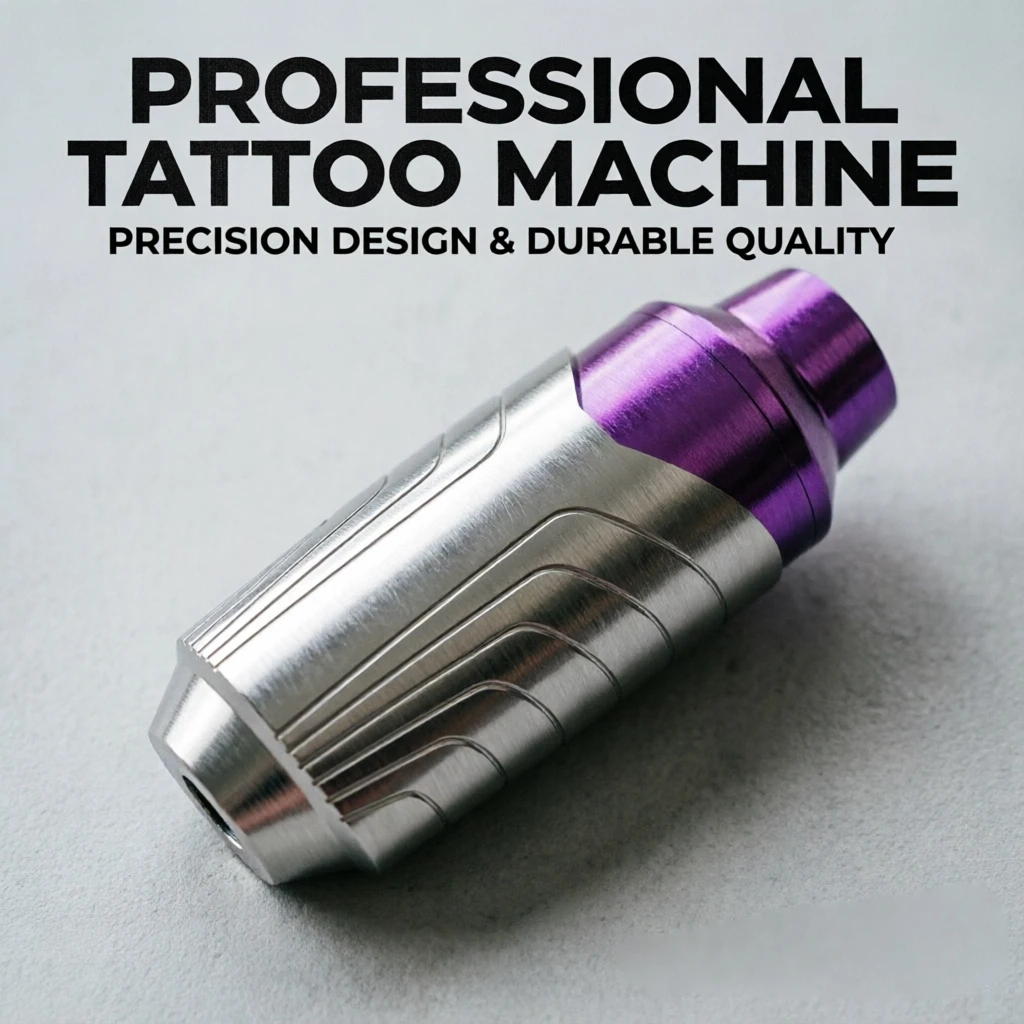 Premium Tattoo Pen – Dual Function Liner & Shader Rotary Machine, Lightweight Aluminum Body, for Professional Tattoo Artists