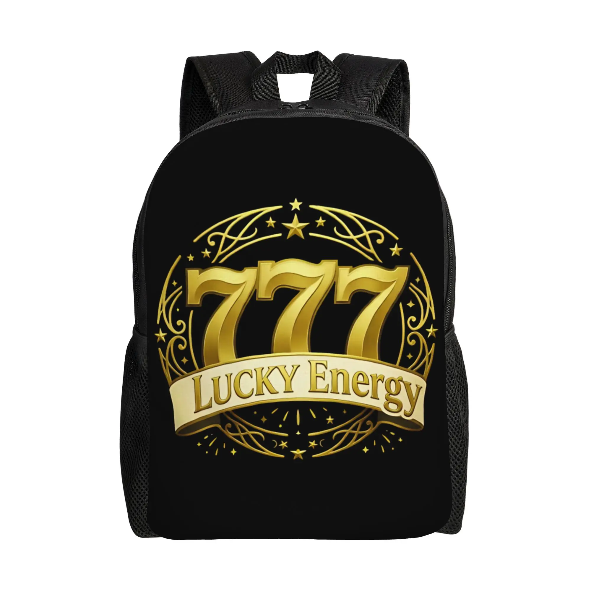 

Back to school season Energy Angel Number Schoolbag 777 Lucky College Student Casual Backpack