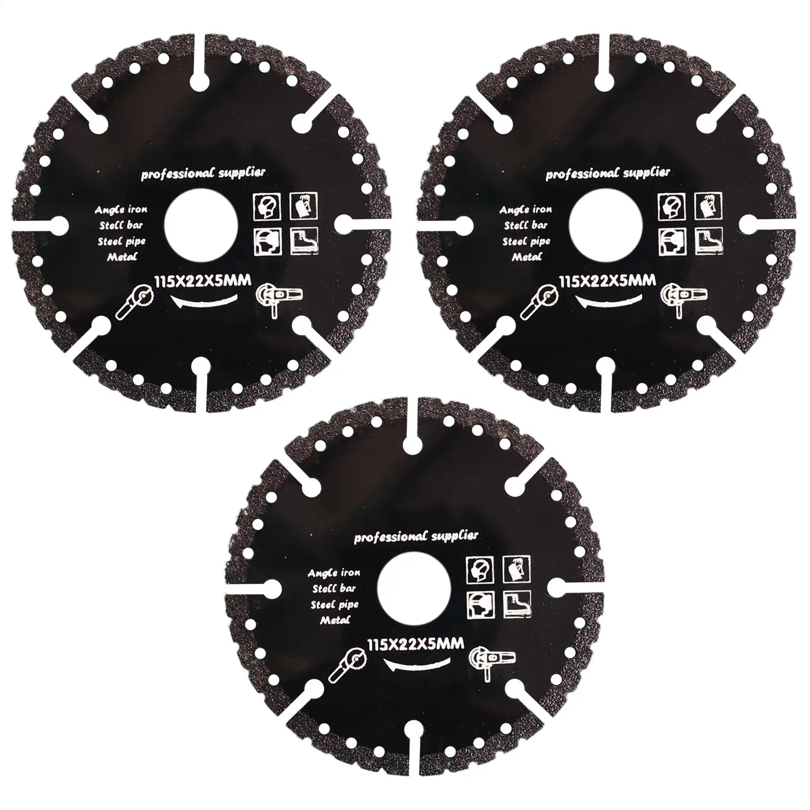 カットオフホイール-3ピース精密ヘビーデューティーグラインダーカッティングホイール-アルミニウム用-建設現場用-ホームセンター用-自動車用