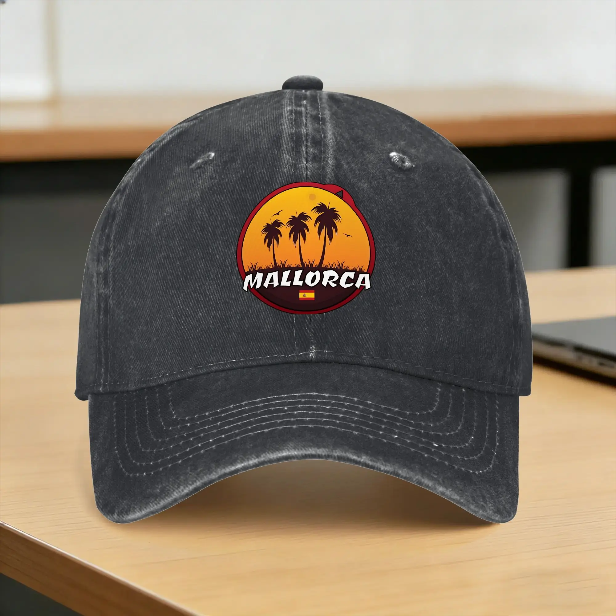 Baseball Cap Mallorca Spanish Island Spring y2k Cute Trucker Hat  Women Men Print Kpop Rock Sun-Proof Baseball Caps