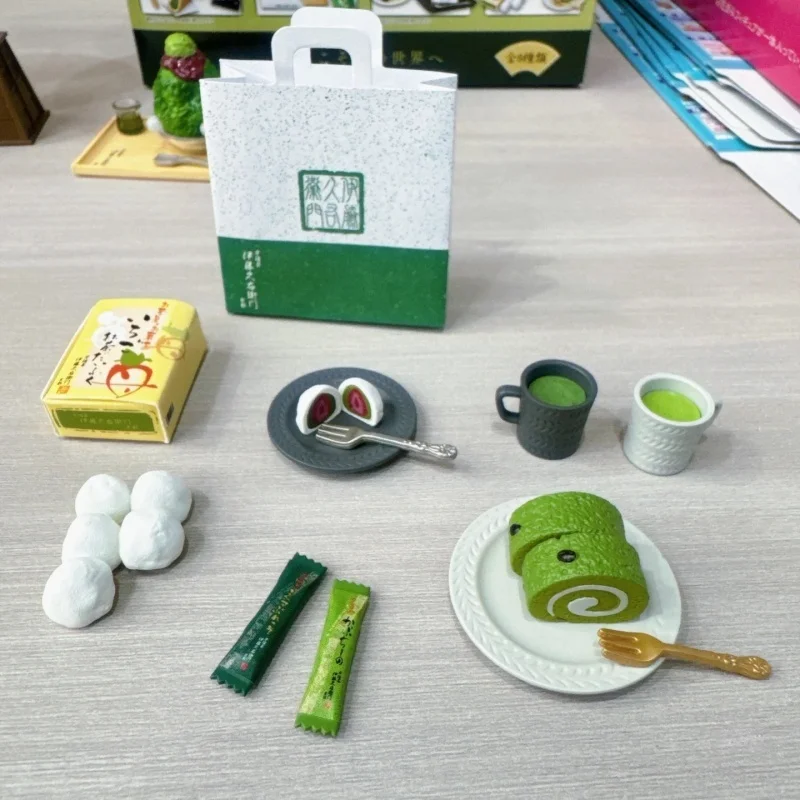 Re-Ment Collection Mini boîte aveugle Desserts exquis magasin de chocolat thème coeur frappant scène Miniature décor jouet cadeau