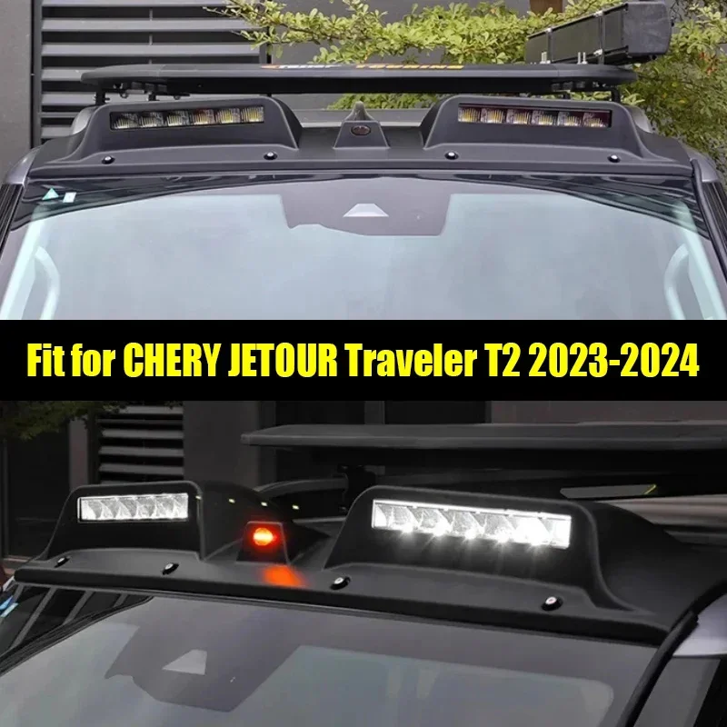 

New! Car Roof Searchlight Suitable for CHERY JETOUR Traveler T2 2023 2024 LED High-brightness Lamp Beads Spotlight Car Off-road