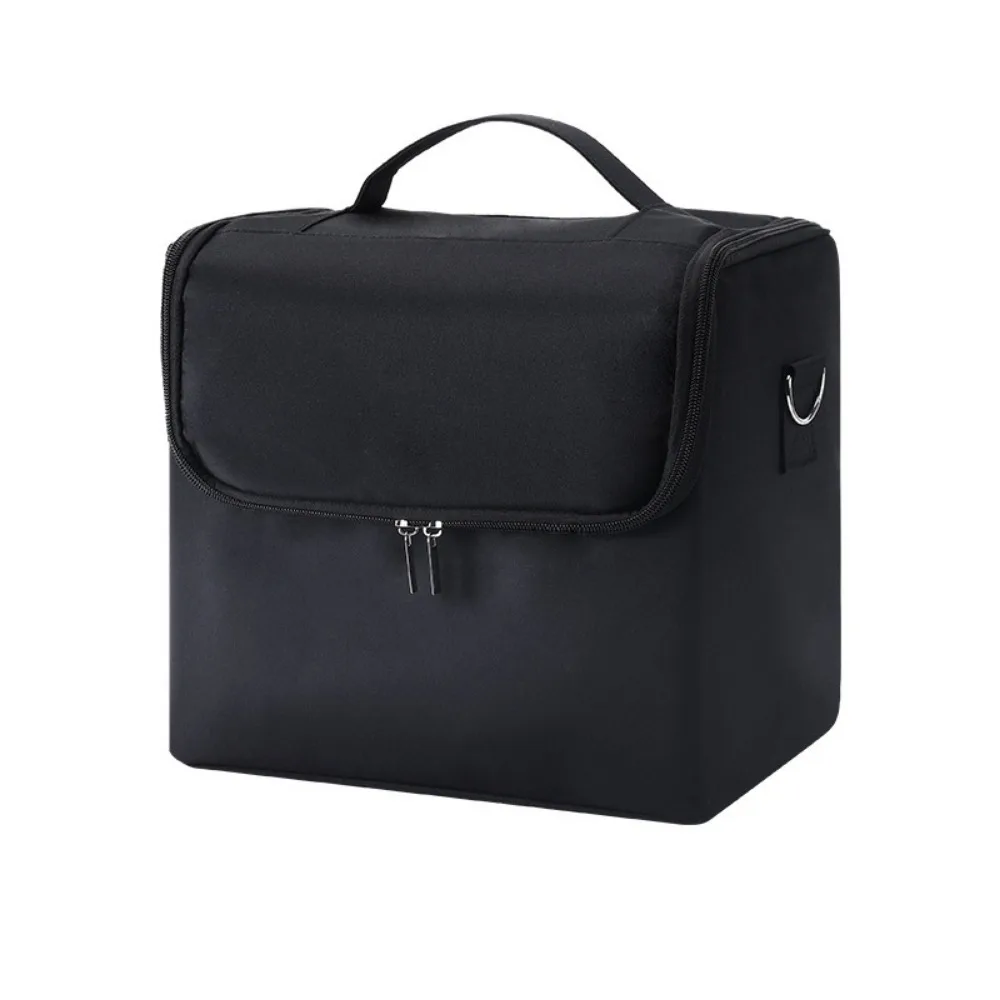 

Multi-layer Makeup Carrying Case Portable Waterproof Large Capacity Cosmetic Bag Detachable Comfortable Handle