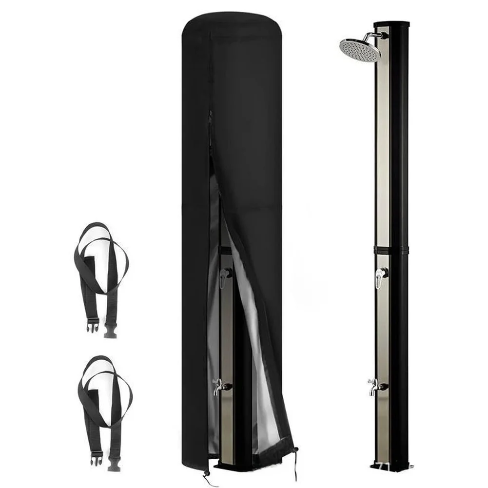 For Resistant Waterproof Outdoor Shower Cover for All Weather with Secure Drawstring and Buckle Straps For Resistant