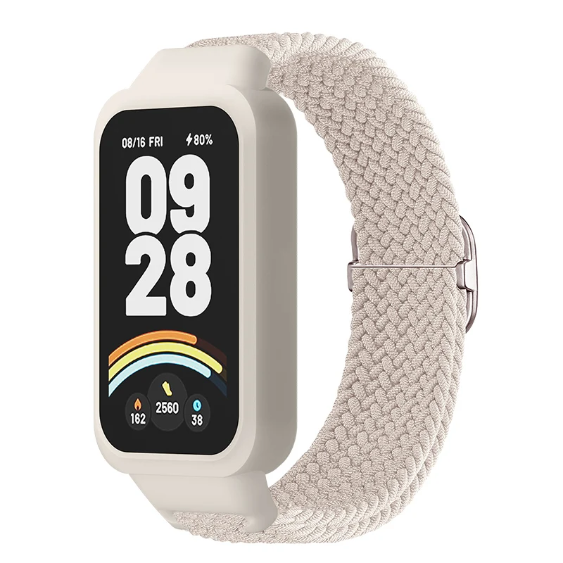 Ersatzarmband für Xiaomi Smart Band 9 Active, Nylon-Geflechtarmband, Uhrenarmband, Gürtel für Redmi Smart Band 3, Armband, Correa – Detail 3