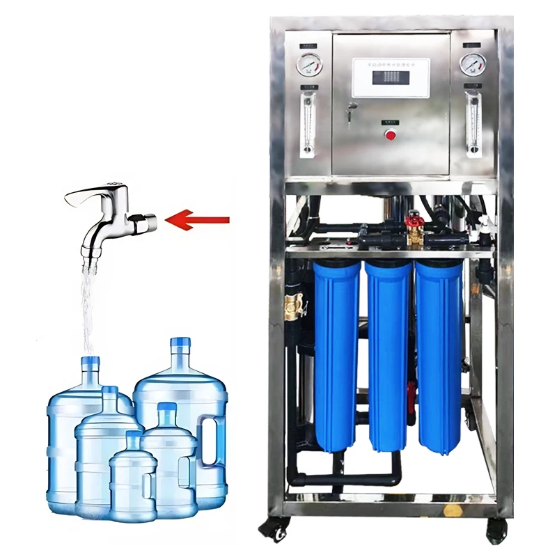 250L/H Reverse Osmosis Water Purifier With Water Softener System Filtration Equipment Water Treatment Purification Machinery