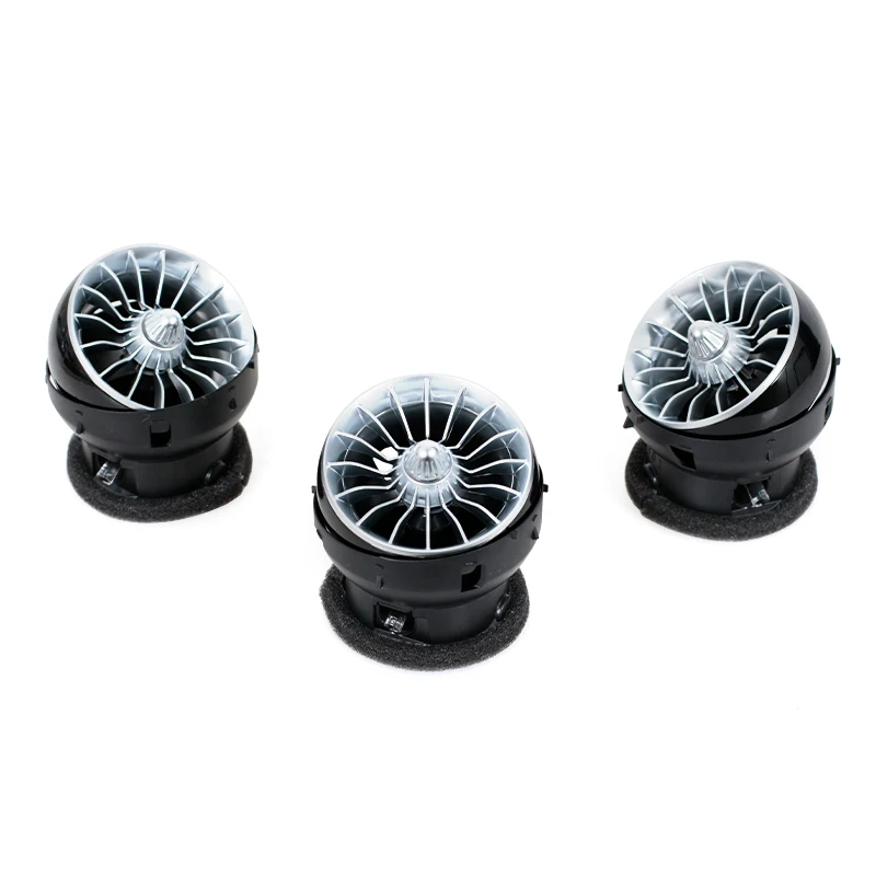 For Ford Mustang 2015-2021 Car LED Dashboard Air Conditioning Turbine Air Outlet Vents Ambient Light Accessories