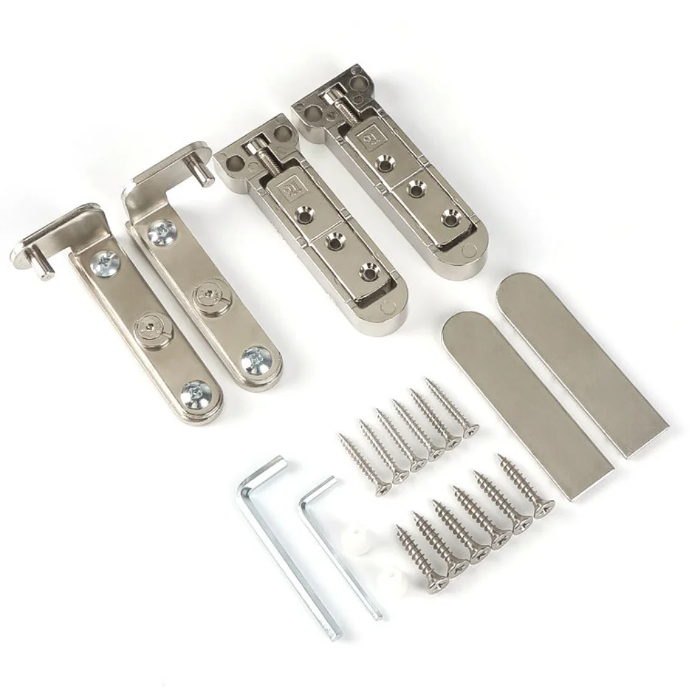 1 Set Hidden Door Hinge Heavy Duty Three-dimensional 3D Adjustable Invisible Side Hidden Axis Door Hinges Wooden Door Hardware