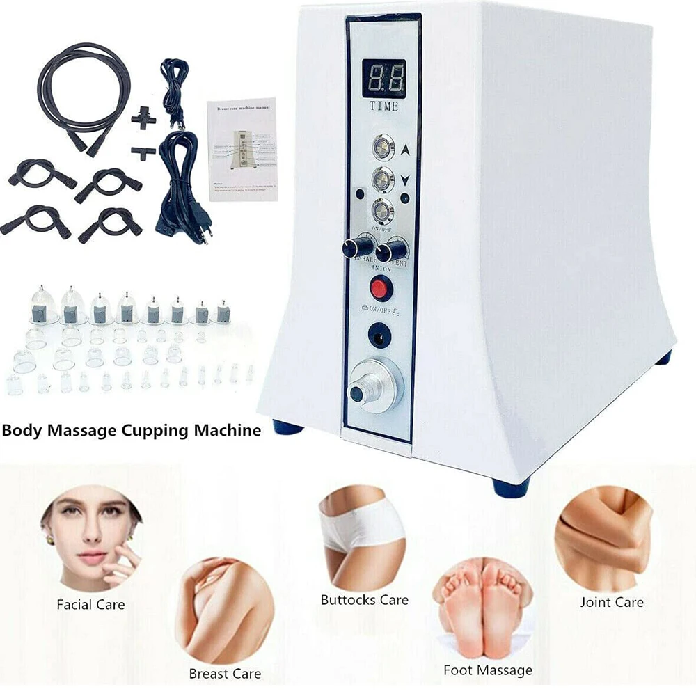 AOKO New Vacuum Breast Enlargement bust enhancement Pumps therapy Buttocks Lifter Cup massager bigger butt hip enhancer machine