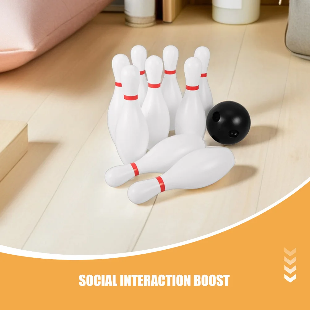 4 مجموعات من مجموعة البولينج للأطفال سهلة الإمساك ودبابيس بلاستيكية للأطفال في مرحلة ما قبل المدرسة والرياضات الخارجية والأسرة وأعياد الميلاد والمرح