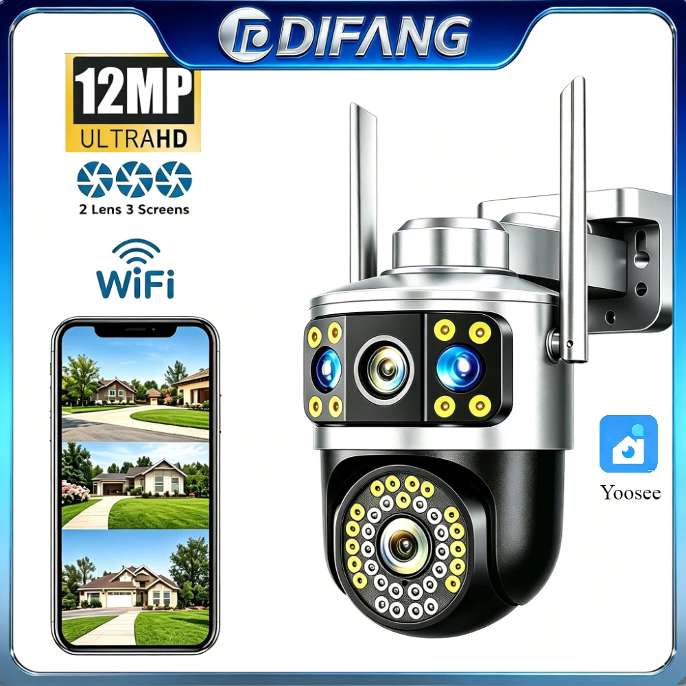 difang-yoosee-outdoor-wifi-security-camera-triple-screen-ptz-with-auto-tracking-wide-angle-wireless-cctv-for-home-security