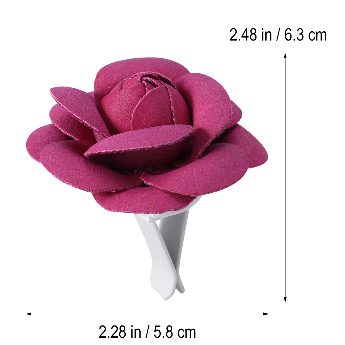 

Car Air Vent Perfume Camellia Rose Red Car Decoration Aromatherapy Oil Diffuser Clip Unique Flower Scented Vent Perfume