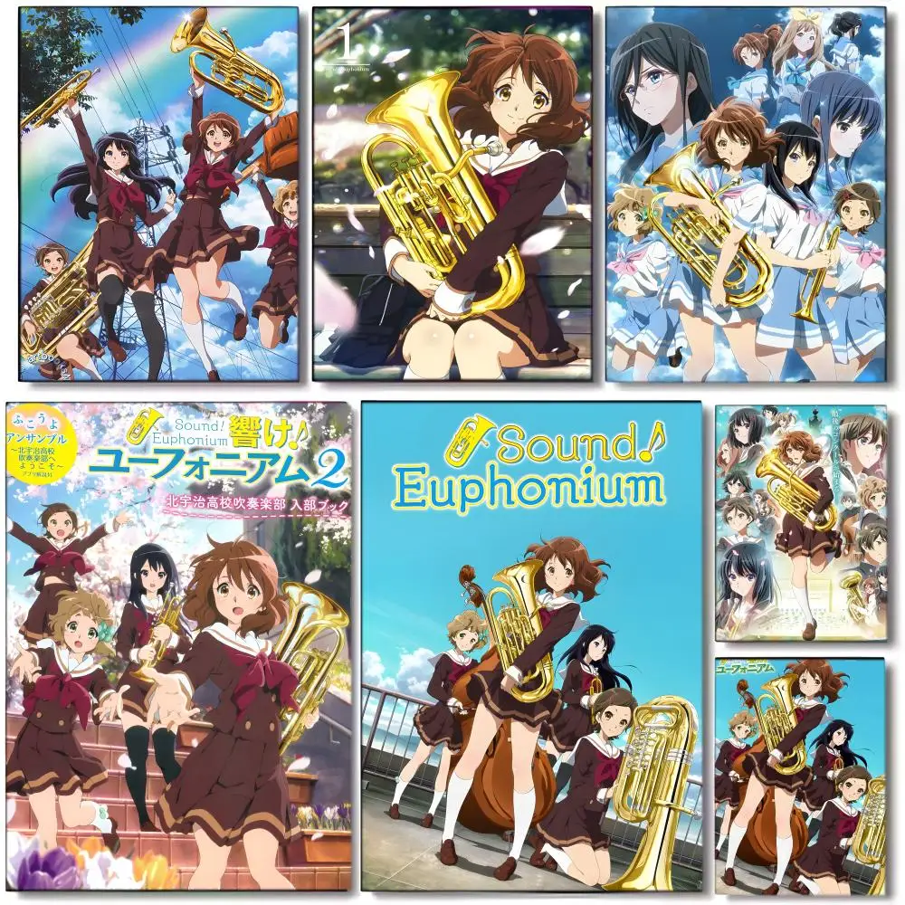 ANIME Art S-Sound Euphonium Poster, Wandkunstdruck, geeignet für Wohnzimmer, Schlafzimmer, Bar, Salon, Heimdekoration, Geschenk