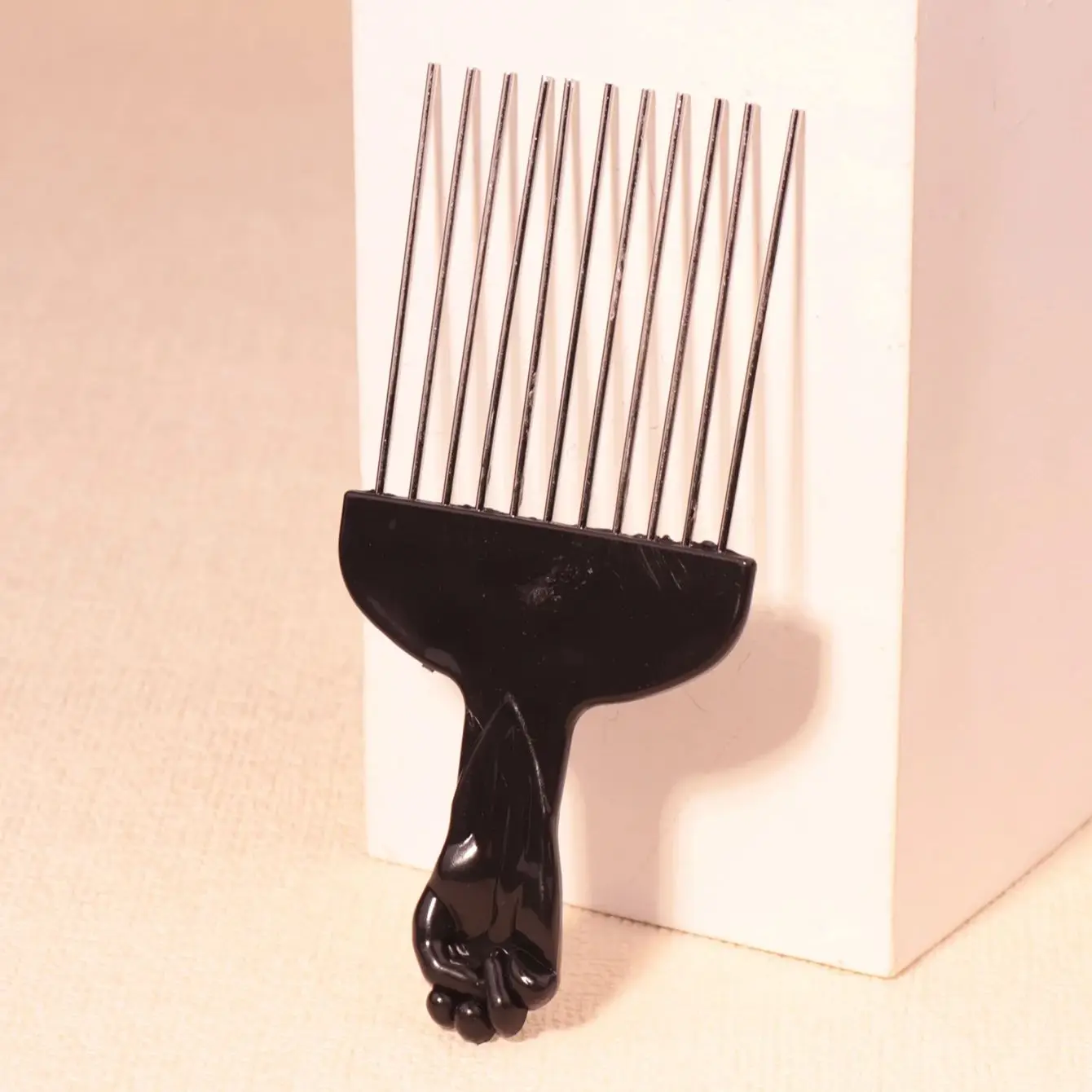 African Curling Comb Set with Steel Needle Comb and African Curling Comb, Salon Styling Tool Special for Real Hair Wigs image 3