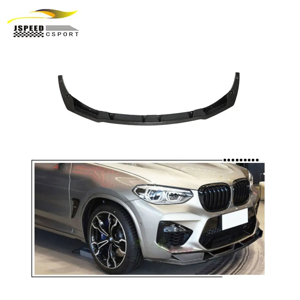 

Suitable for The JCSPORTLINE carbon fiber front bumper lip splitter Suitable for the BMW F97 X3 M F98 X4M 2019-2021