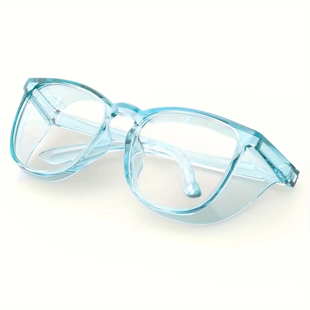 1 Pair Stylish Safety Glasses Clear Anti-Fog Anti-Scratch Anti-blue Protective Glasses For Men And Women Eyewear Accessories