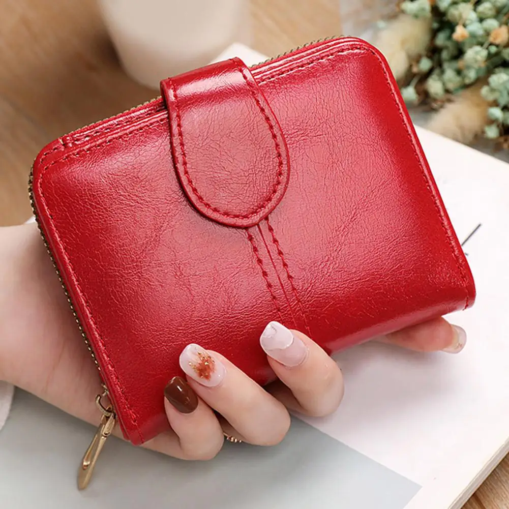 Womens Wallet Small Bifold Soft PU Leather Wallet RFID blocking Ladies Wallet with Card Slots ID Window Small Handbag Coin Purse