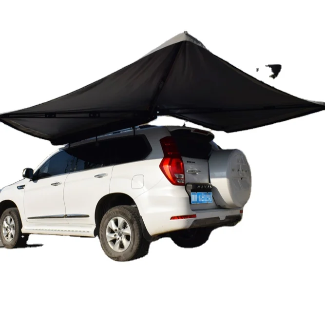 4X4 Sunproof 270 Degree Retractable Car Fox Wing Awning Tent Sun Shelter Side Truck Tent for Camping