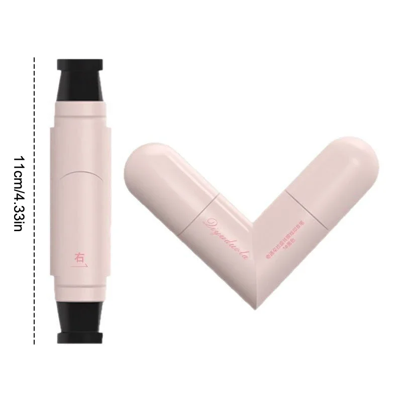 Timbro per eyeliner a doppia testa Timbro per eyeliner integrato Sigillo di contorno preciso Eyeliner a lunga durata Penna liquida Cosmetici per il trucco