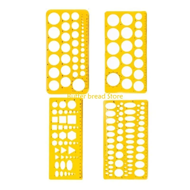 w89c-geometric-drawing-templates-stencils-clear-measuring-template-drawing-rulers