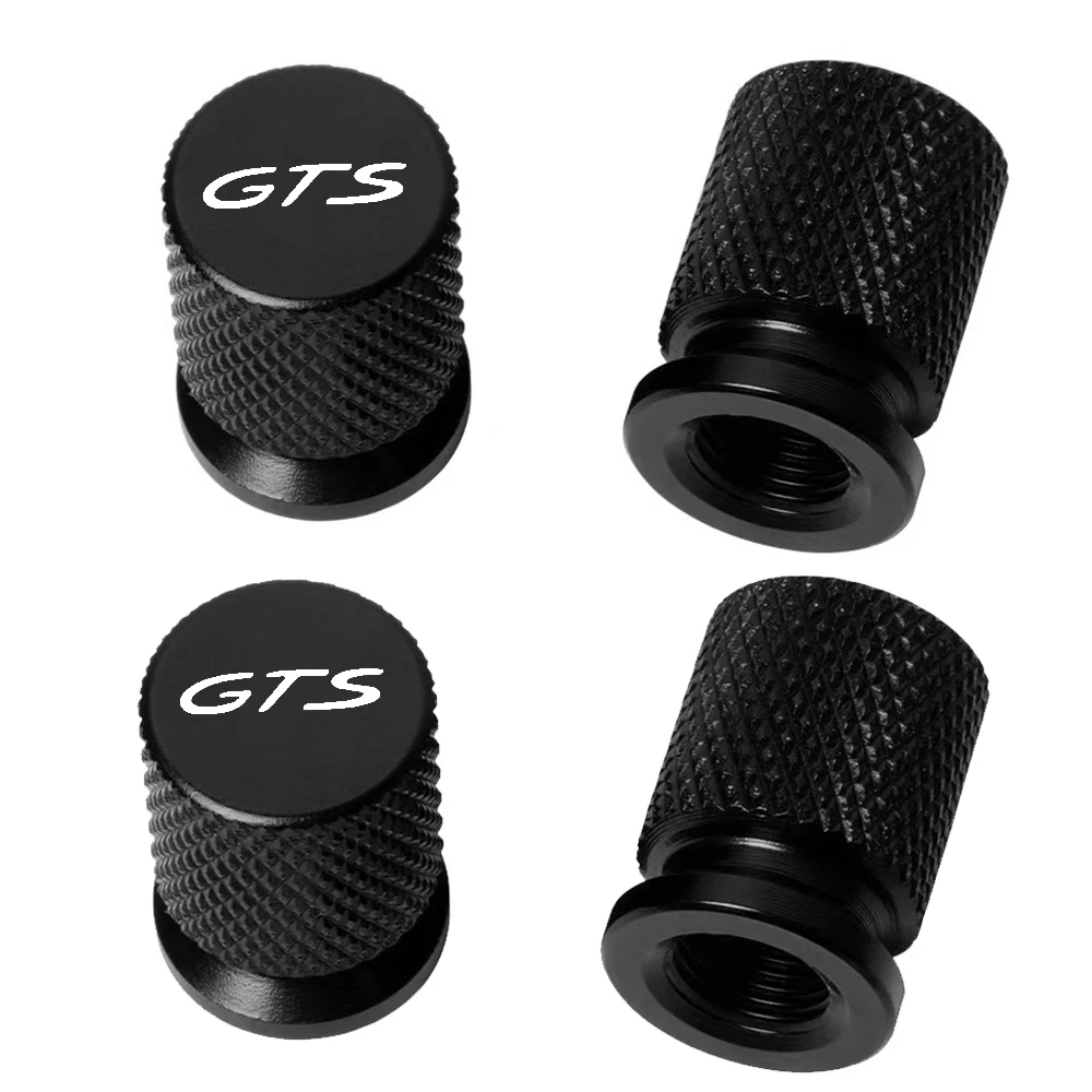 Estilo de coche cubierta de rueda de aleación de aluminio vástago de válvula de neumático tapas antipolvo para Porsche GTS Cayenne Cayman Panamera Macan 911 718 928 901