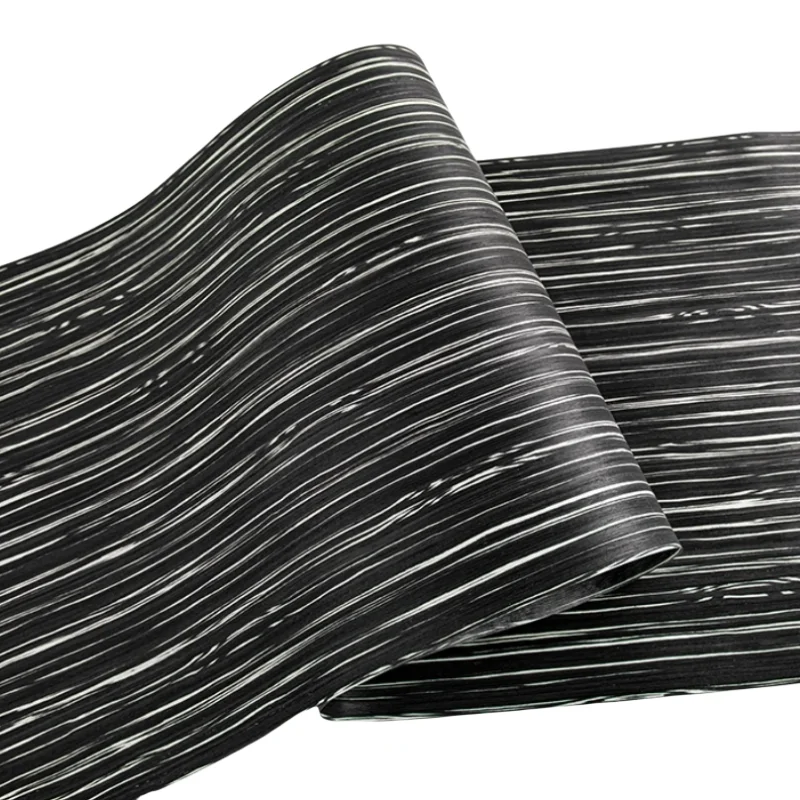 250X58cm التكنولوجيا قشرة الخشب الأسود جمع نسيج غني لأثاث الخزانة DIY بها بنفسك مشاريع فنية الباب لوحة الحائط القشرة