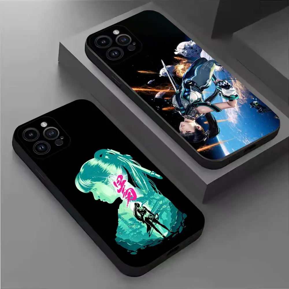 

Eve Game Stellar Blade Phone Case For iPhone 17,16,15,14,13,12,11 Plus,Pro Max,XS,X,XR,SE,Mini,8,7,Soft Silicone Black Cover