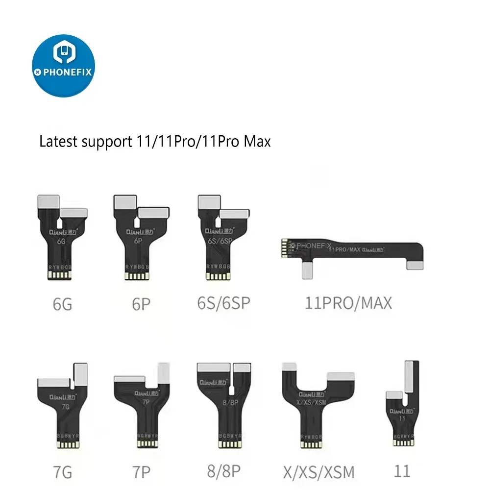 Qianli DC Power Pro Max Control Test Cable for Iphone 6 6P 7 7P 8 8P X Xs Xsmax 11-14PM One Button Boot Supply Line Repair Tool