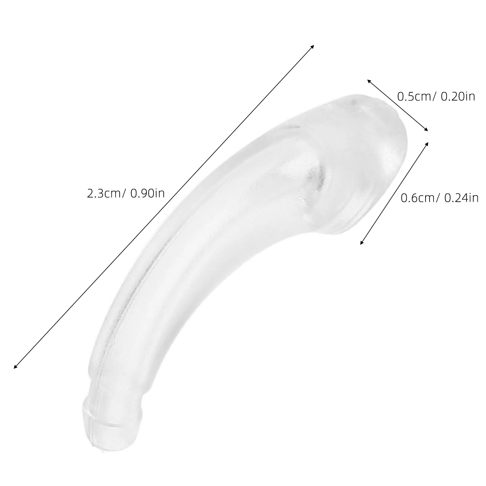 Hearing Aid Ear Hook Replacement Set Includes Tube Coupling Earmold Joint Quick-Fit Sound Tube Connector Comfortable view 2