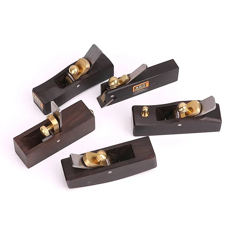 Mini European-style Woodworking Planer Knife Trimming Tool Chamfering Hand Planes Carpenter Ebony High-carbon Steel Wood Planer