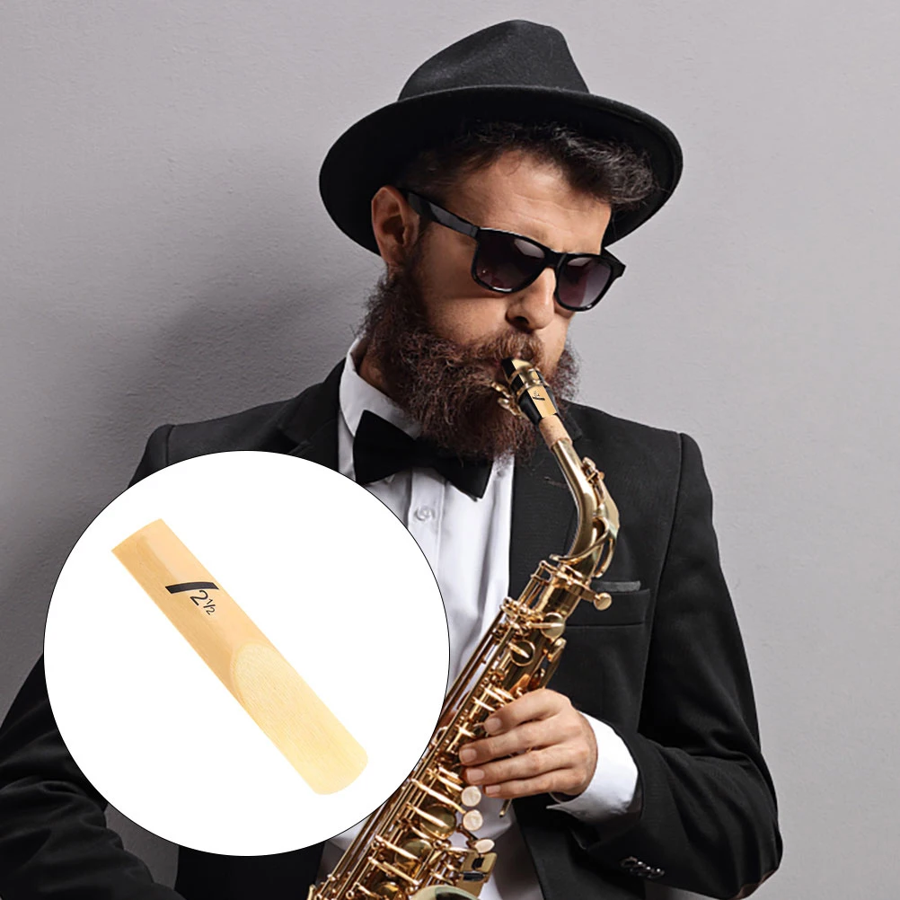 

50Pcs Professional Saxophone Reeds Premium Materials Durable Easy Install for Beginners Students Players Eb Saxophone