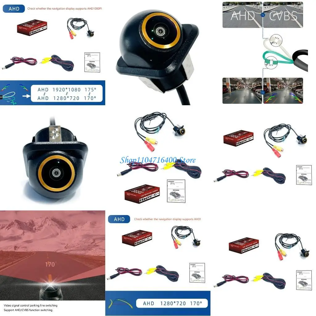 

y1gd 170 Reverse Camera Night Car Waterproof Rear View Backup Camera Parking