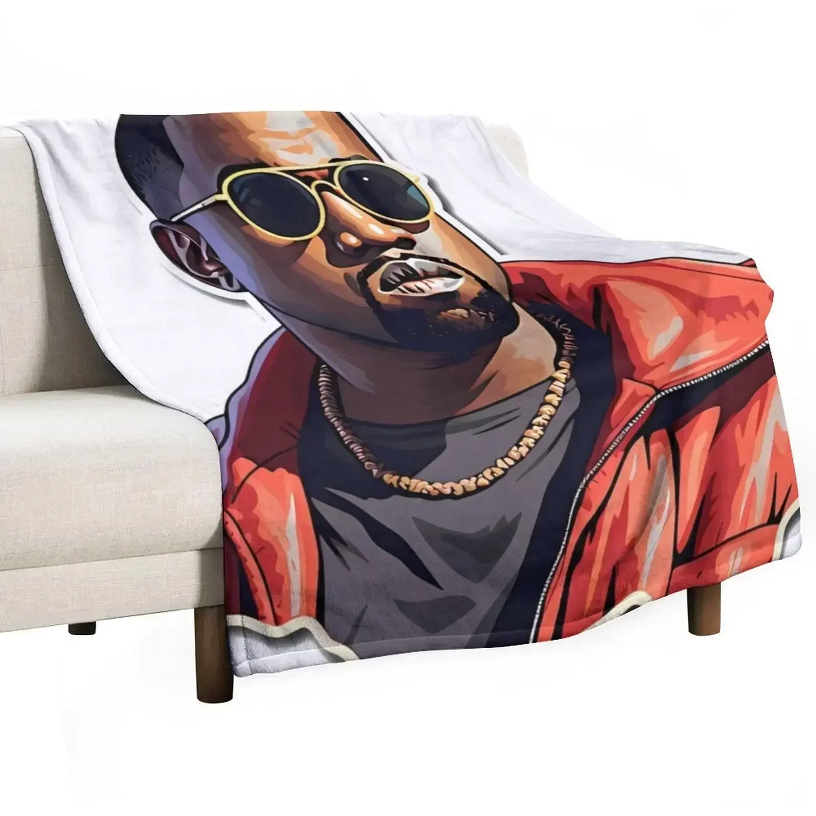 

kanye west Throw Blanket Long Lasting Soft Plush Blanket for Daily Use
