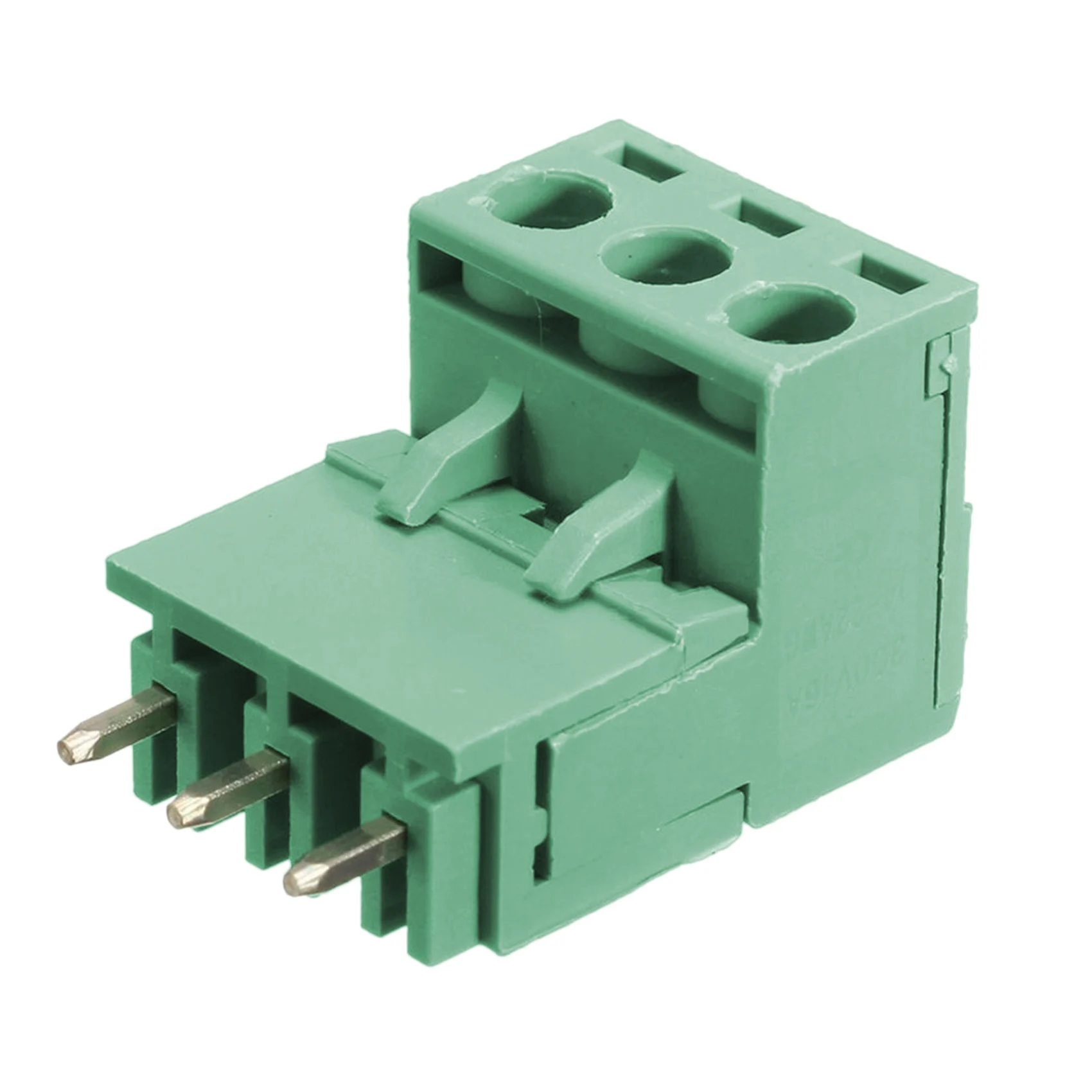 New 10Pcs 5.08mm Pitch 3Pin Plug-in Screw PCB Terminal Block Connector Right Angle