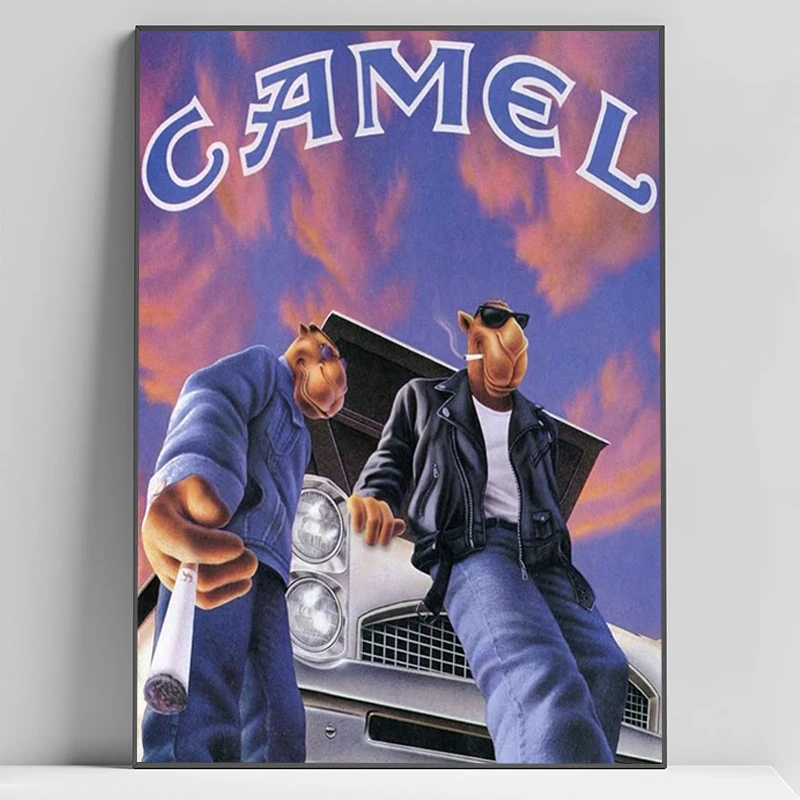 

Abstract Wall Art Vintage Camel Cigarettes Posters Decoration Living Room Decor Man Interior Fabric Poster Aesthetic For Home