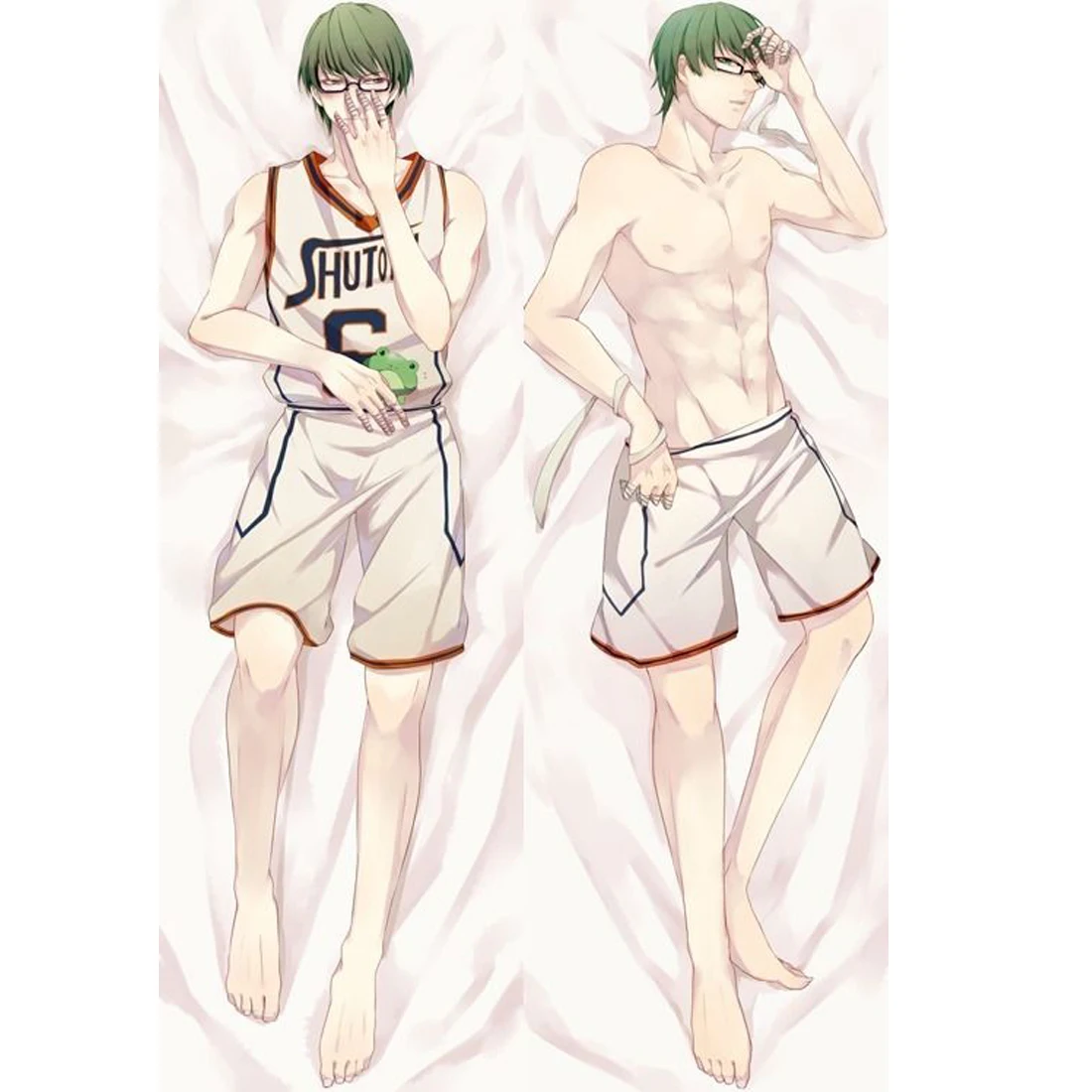 Japanese Anime Kuroko no Basuke Midorima Shintaro Hugging Body Pillow Cover Case Male BL Covers