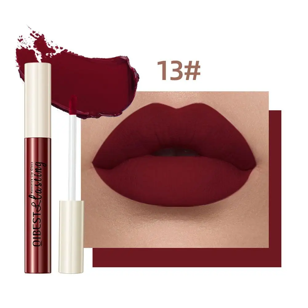 Vloeibare Lippenstift Sexy Langdurige Lipgloss Hydraterende Lippen Make-Up Natuurlijke Fluwelen Niet-Markerende Tint Matte Lip Glazuur Waterpr W2t2