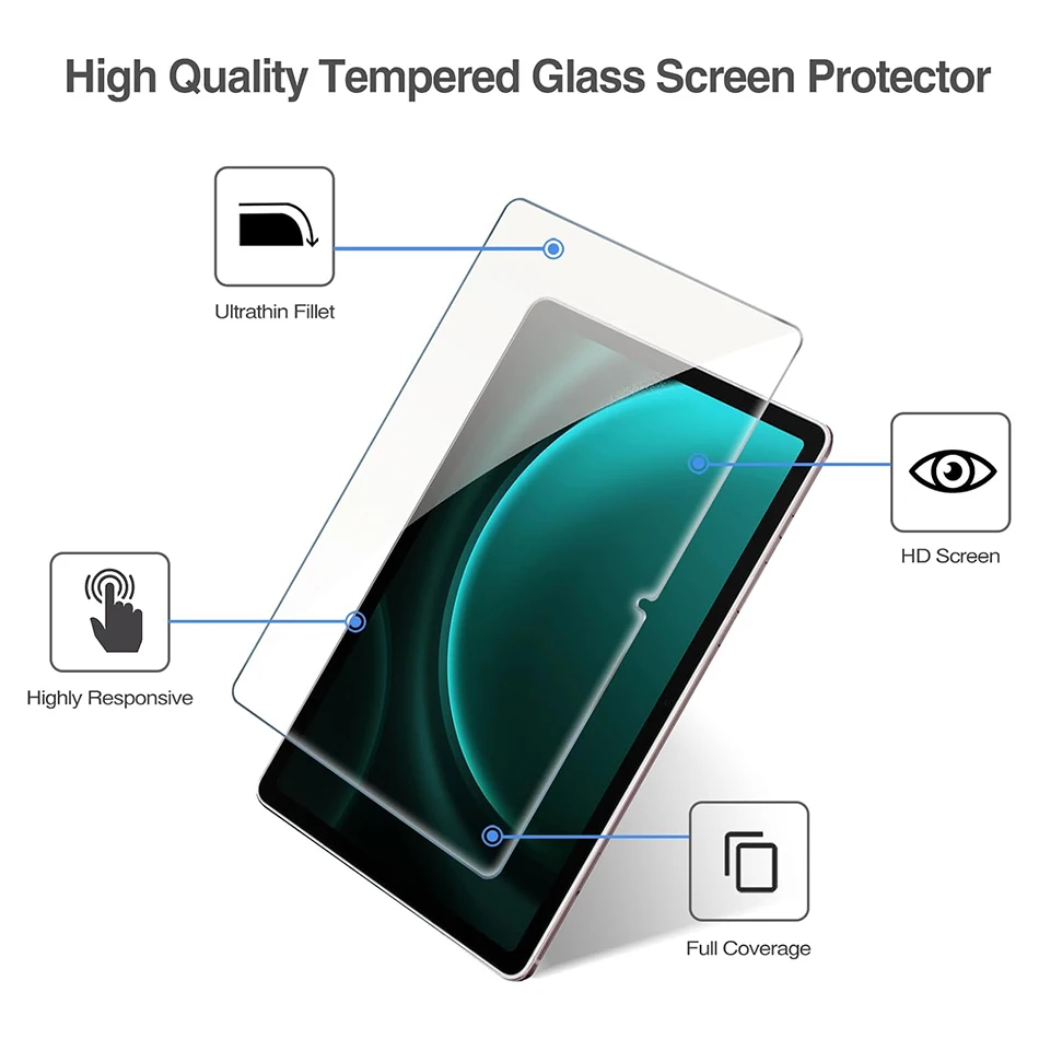 Protector de pantalla de vidrio templado para tableta, a prueba de película protectora SM-X510, para Samsung Galaxy Tab S9 FE, 10,9 pulgadas, SM-X516B, X510, X516B