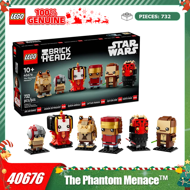 

LEGO square head big head puzzle building block toy for boys and girls birthday gift 40676 Ghost threat Christmas gift