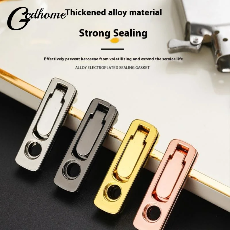 ختم ولاعة معدنية ختم قاعدة القطن المعدنية لولاعة الرمز البريدي بطانة داخلية عادية تعديل قاعدة القطن تقليل التطاير #4