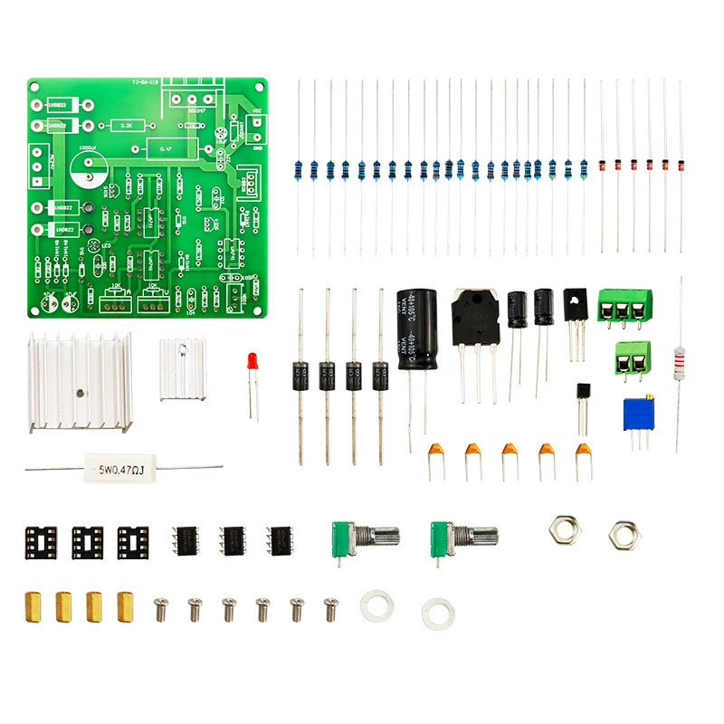 Regulated Power Supply Assembly Parts 0-30V Limiting Protection Voltage Regulator DIY Kits for Lab School