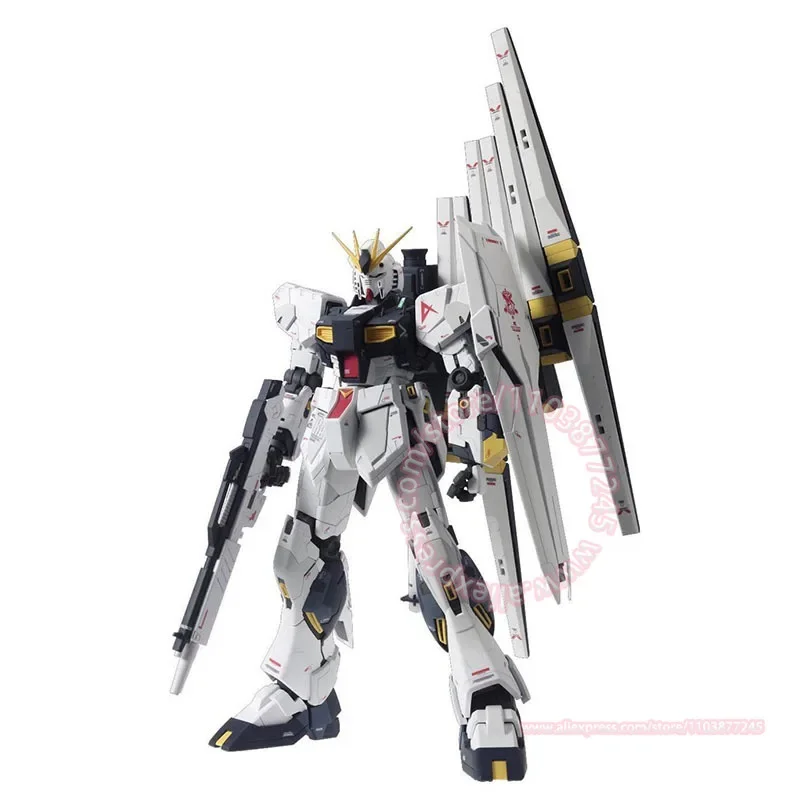 BANDAI Ν Gundam Rx-93 MG 1/100 Ver.Ka Assembled Model Peripheral Toy Children's Birthday Gift Action Figure Decorative Ornaments